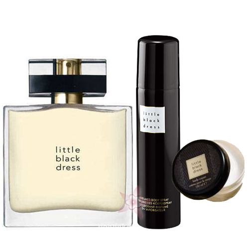 AVON Little Black Dress Edp 50ml-Parfümlü Vücut Spreyi 75 ml-Vücut Kremi 150 ml 