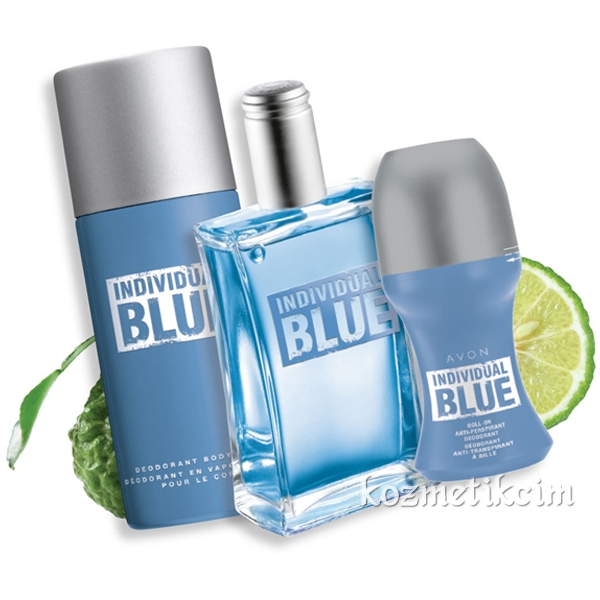 AVON Individual Blue 100 ml Erkek Parfümü 3 lü Set