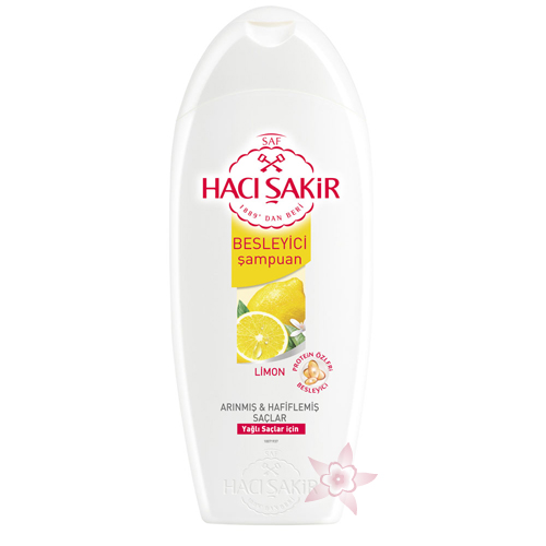 Hacı Şakir Yağlı Saçlar İçin Limon Özlü Besleyici Şampuan 600 ml 