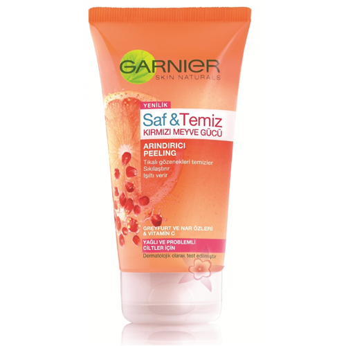 Garnier Saf & Temiz Kırmızı Meyve Gücü Arındırıcı Peeling Yağlı ve Problemli Ciltler İçin  150 ml 