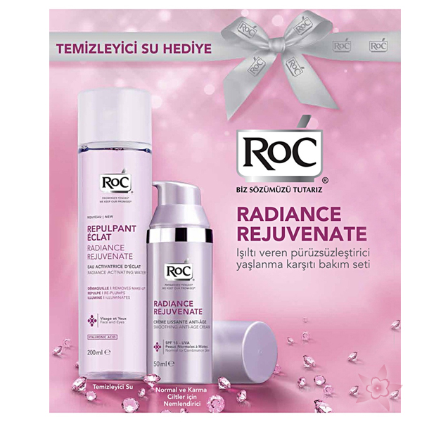 RoC Radiance Rejuvenate Işıltı veren Pürüzsüzleştirici Yaşlanma Karşıtı Bakım Seti ( Normal /Karma)
