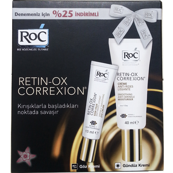 RoC Retin-Ox Correxion Kırışıklık Karşıtı Gündüz ve Göz Kremi Set