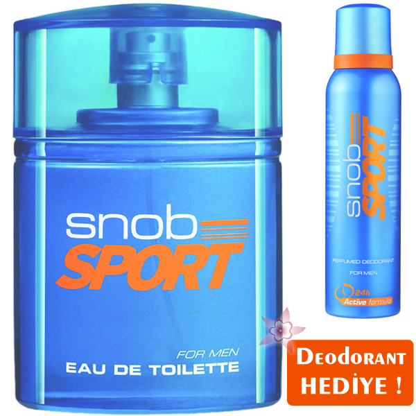 Snob Sport Edt 100ml Erkek Parfümü-Deo Spray 150ml Hediye