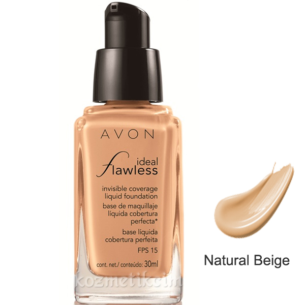 AVON ideal Flawless invisible Coverage Fondöten SPF-15 Natural Beige