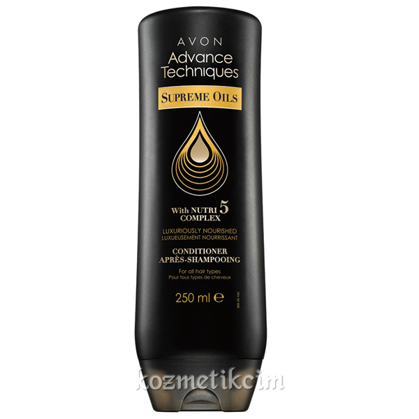 AVON Advance Techniques Supreme Oils Tüm Saç Tipleri için Besleyici Saç Kremi 250ml