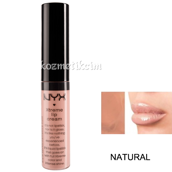 NYX Xtreme Lip Cream Yoğun Dudak Parlatıcı Natural
