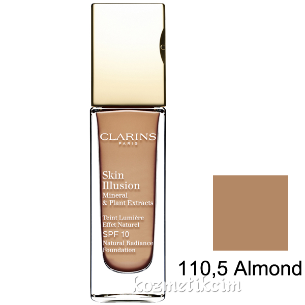 Clarins Skin Illusion Natural Radiance Foundation SPF 10 110,5 Almond