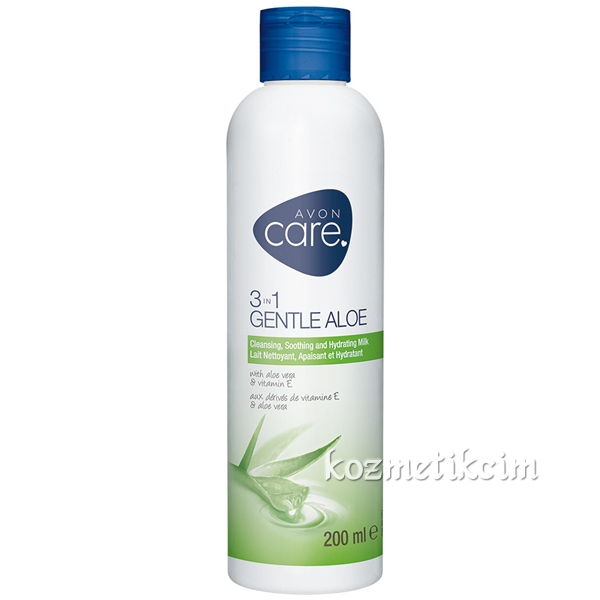 AVON Care Gentle Aloe Vera 3'ü 1 Arada Temizleyici, Rahatlatıcı ve Nemlendirici Süt - 200 ml
