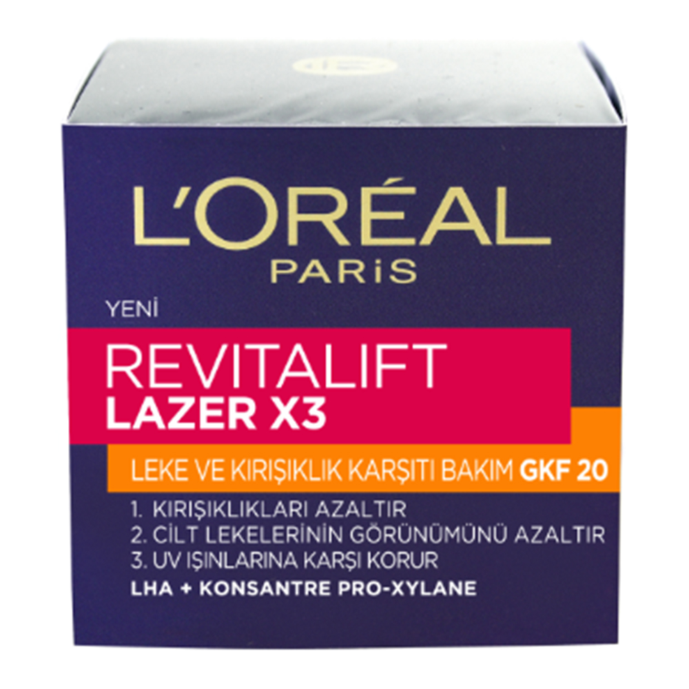 L'Oréal Revitalift  Lazer x3 Lekelere Karşı Etkili Yüz Kremi