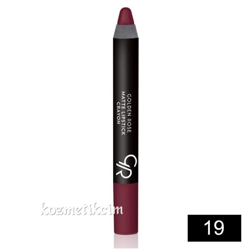 Golden Rose Matte Lipstick Crayon Kalem Ruj 19