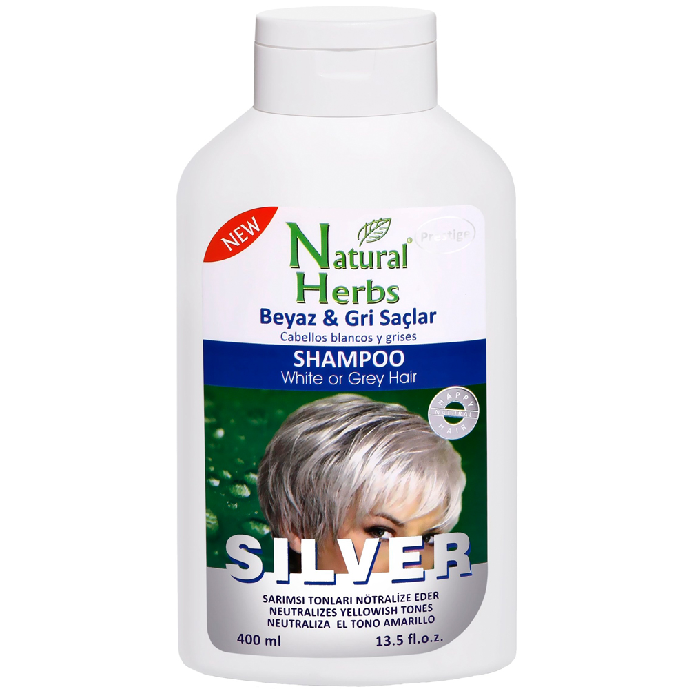 Natural Herbs Silver Beyaz ve Gri Saçlar İçin Şampuan