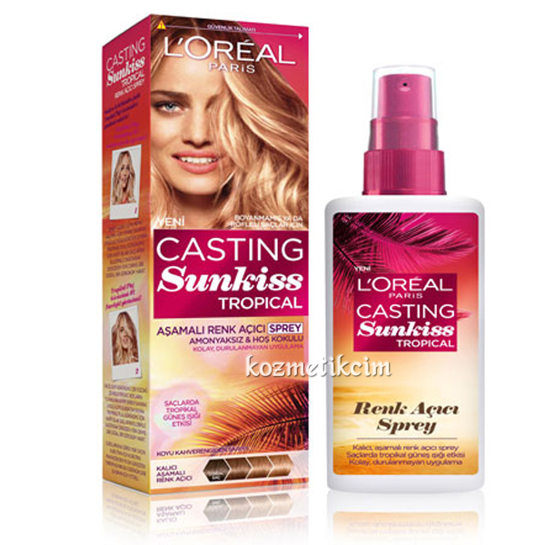L'Oréal Casting Sunkiss Tropikal Renk Açıcı Sprey