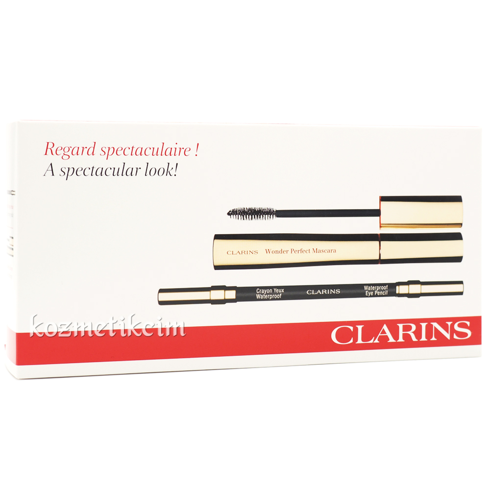 Clarins Wonder Perfect Maskara ve Waterproof Eye Pencil Set
