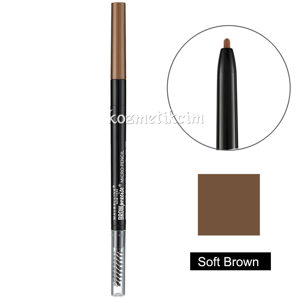 Maybelline Brow Precise Micro Pencil Asansörlü Kaş Kalemi Soft Brown