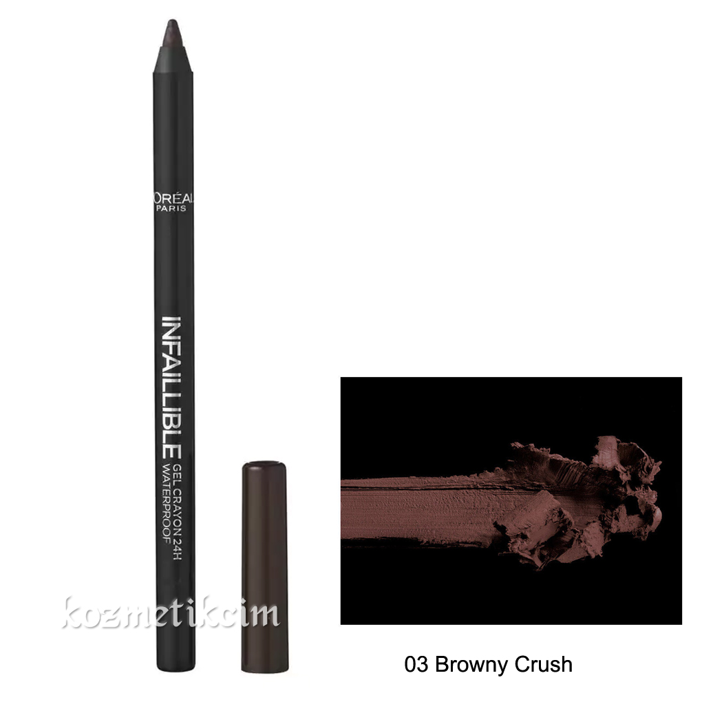 L'Oréal Infallible Gel Crayon Waterproof Eyeliner 03 Browny Crush