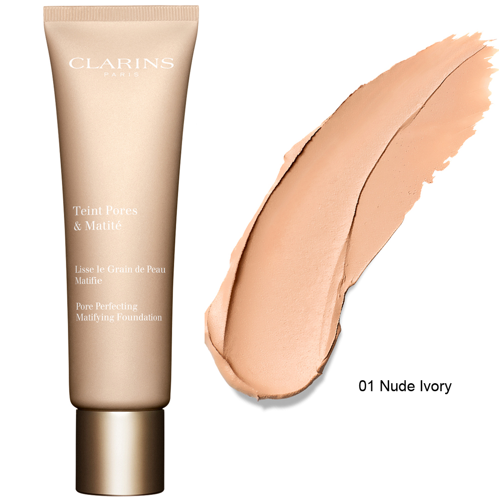 Clarins Pore Perfecting Matifying Foundation 30 ml 01 Nude Ivory