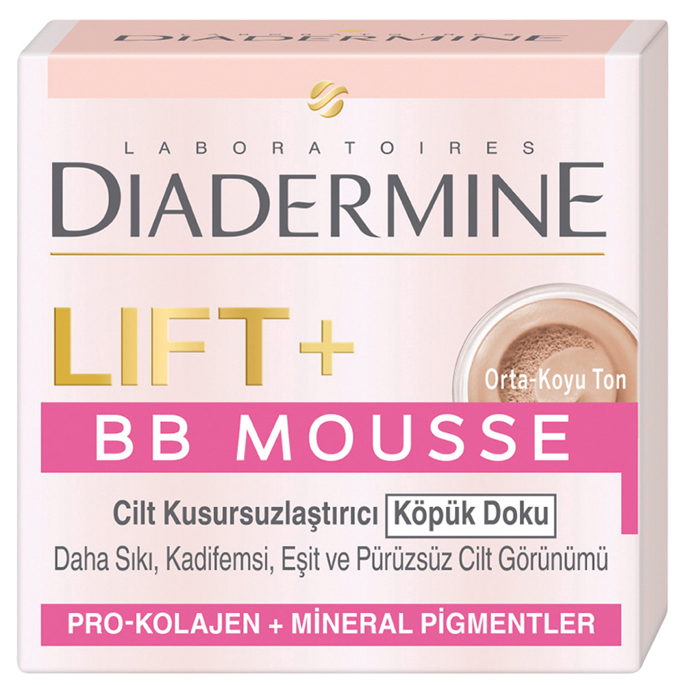 Diadermine Lift+ BB Mousse Cilt Kusursuzlaştırıcı Güzellik Kremi Orta Koyu Ton 50 ml