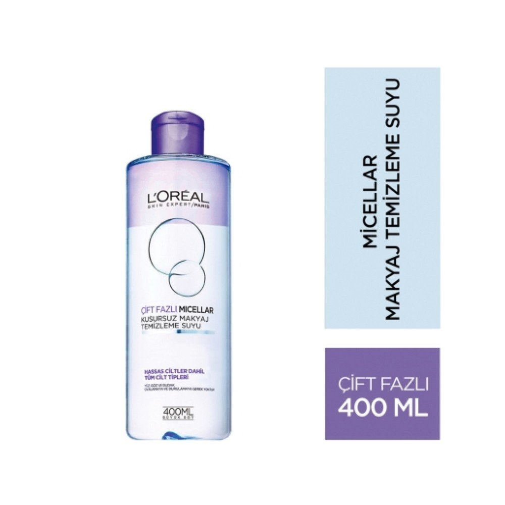 L'Oréal MICELLAR Kusursuz Makyaj Temizleme Suyu Tüm Ciltler İçin 400 ml