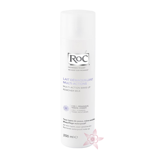 RoC Multi -Action Make -Up Remover Milk -3'ü 1 Arada Makyaj Temizleyici Bakım 200 ml
