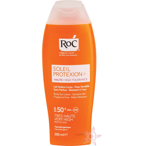 RoC Soleil Protexion+ Body Sun Lotion-Sensitive Skin Spf 50 -Hassas Ciltler İçin Vücut Sütü 200 ml 