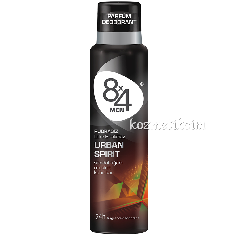 8x4 Men Urban Spirit Deodorant 150 ml
