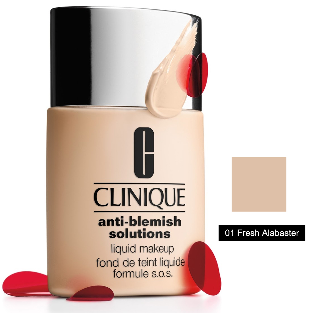 Clinique Anti-Blemish Liquid Makeup Sivilce Karşıtı Sıvı Fondöten 01 Fresh Alabaster