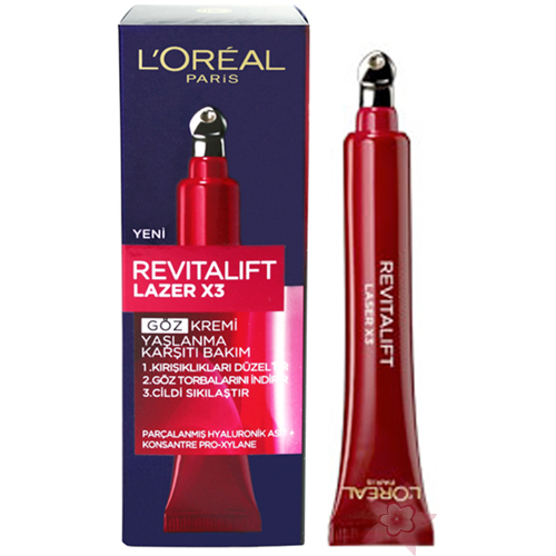 L'Oréal Paris Revitalift Lazer X3 Göz Kremi Yaşlanma Karşıtı Bakım 15 ml