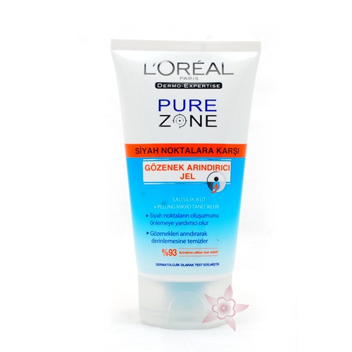 L'Oréal Paris Dermo - Expertise Pure Zone Siyah Noktalara Karşı Gözenek Arındırcı Jel 150 ml
