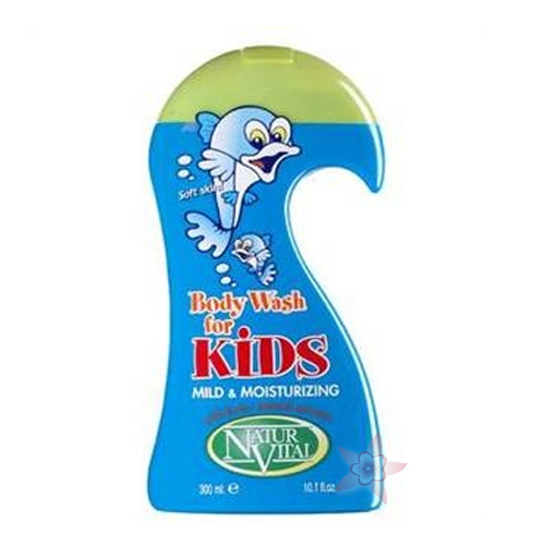 NaturVital Kids Body Wash Mild&Moisturizing 300ML Doğal Meyve Özlü Çocuk Vücut Şampuan 