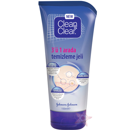 Clean&Clear 3'ü 1 Arada Temizleme Jeli 150 ml 