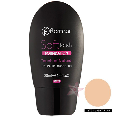 Flormar Soft Touch Fondöten Spf 20 - 30 ml  01-Light-Pink