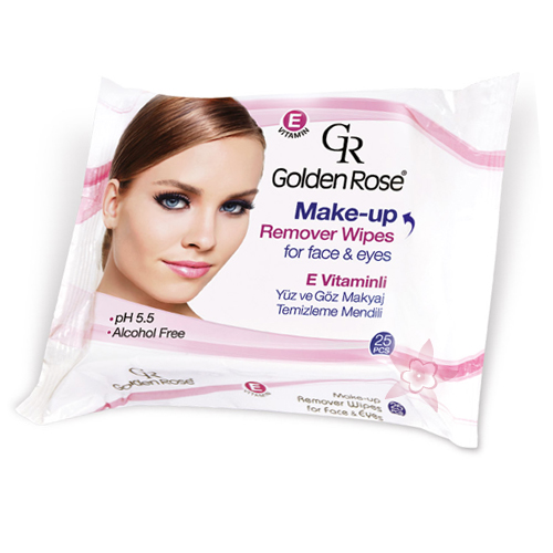 Golden Rose Make-Up Remover Wipes - Yüz ve Göz Makyaj Temizleme Mendili 25 li