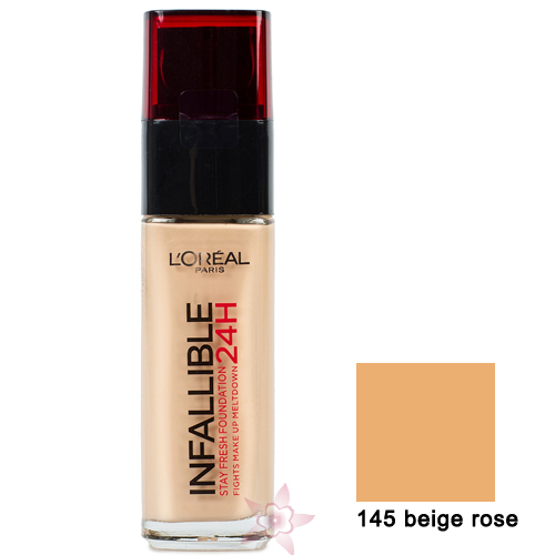 L'Oréal Infallible Stay Fresh Fondöten 145 Beige Rose