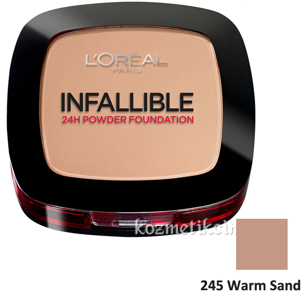 L'Oréal Infallible Pudra Powder Foundation 245 Warm Sand