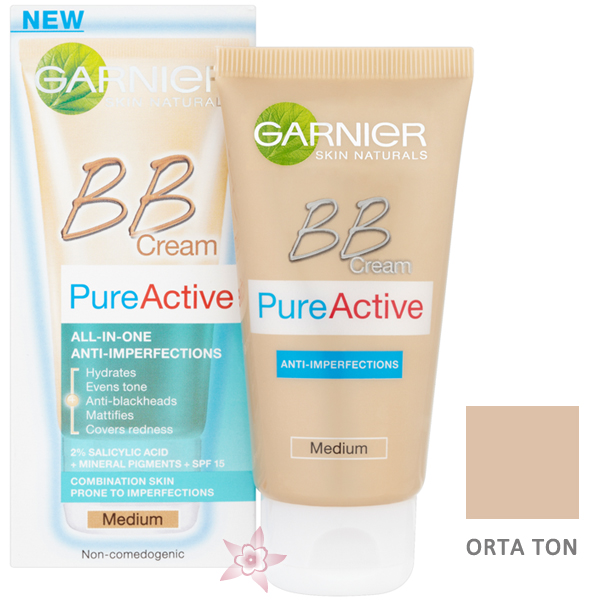Garnier Skin Naturals Saf & Temiz BB Krem - Yağlı ve Problemli Ciltler İçin 50 ml  Orta Ton