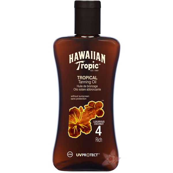 Hawaiian Tropic Tropical Tanning Oil Spf 4 Rich -Bronzlaştırma Yağı 200 ml