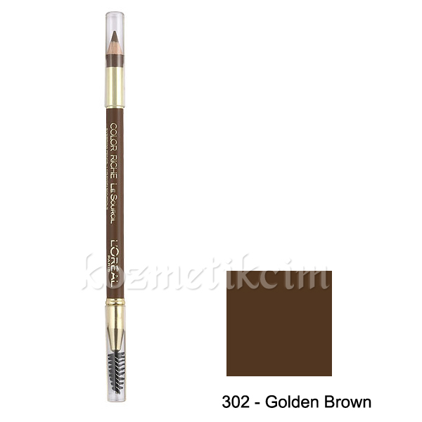 L'Oréal Color Riche Le Sourcil Kaş Kalemi 302 Golden Brown