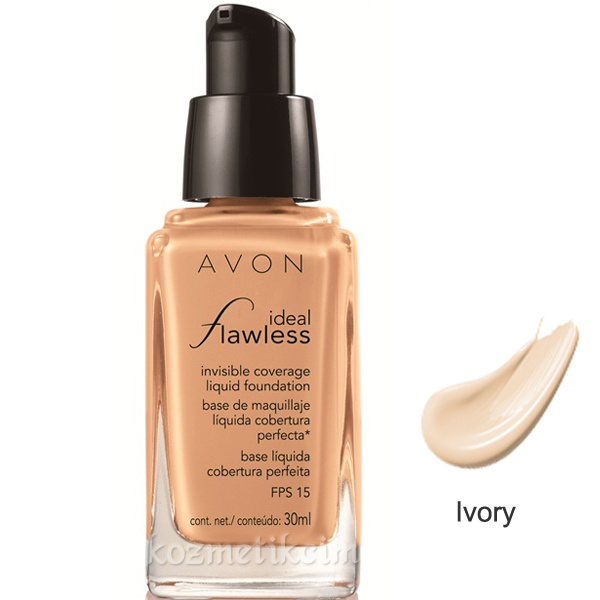 AVON ideal Flawless invisible Coverage Fondöten SPF-15 Ivory