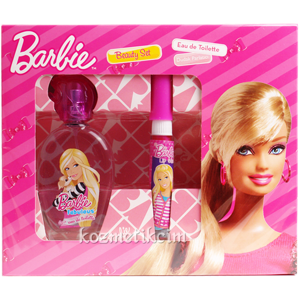Barbie Fabulous 50 ml Edt Çocuk Parfüm Seti Dudak Parlatıcılı