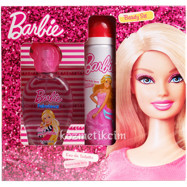 Barbie Fabulous 50 ml Edt Çocuk Parfüm Seti Doğal Vücut Spreyli