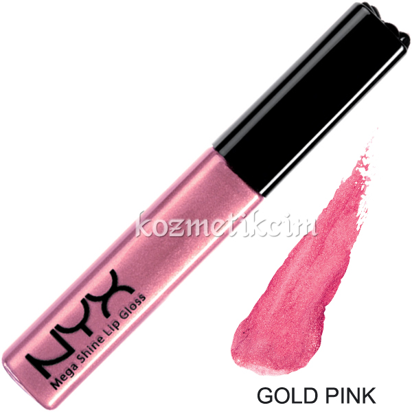 NYX Mega Shine Lip Gloss Dudak Parlatıcı Gold Pink