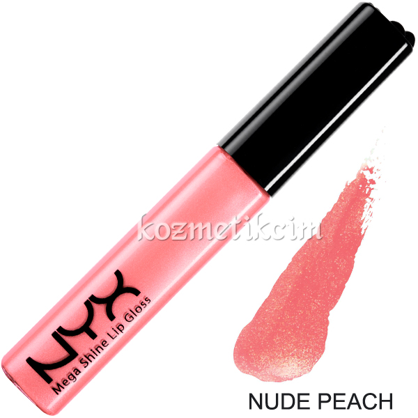 NYX Mega Shine Lip Gloss Dudak Parlatıcı Nude Peach