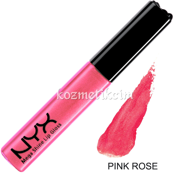 NYX Mega Shine Lip Gloss Dudak Parlatıcı Pink Rose
