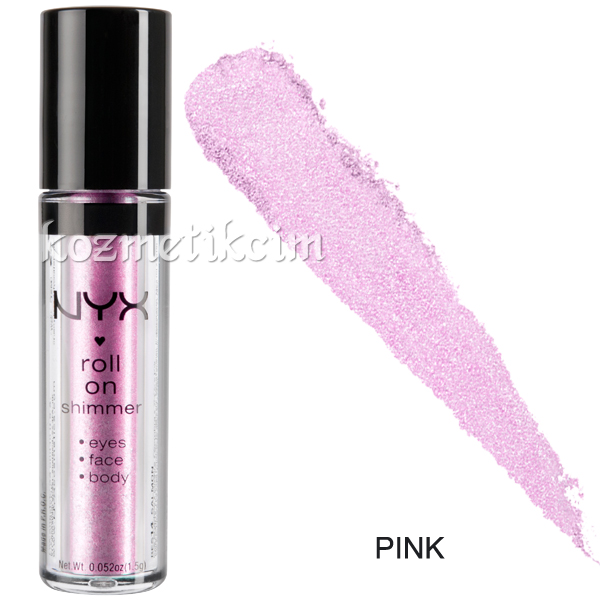 NYX Roll On Eye Shimmer Göz - Yüz - Vücut Farı Pink