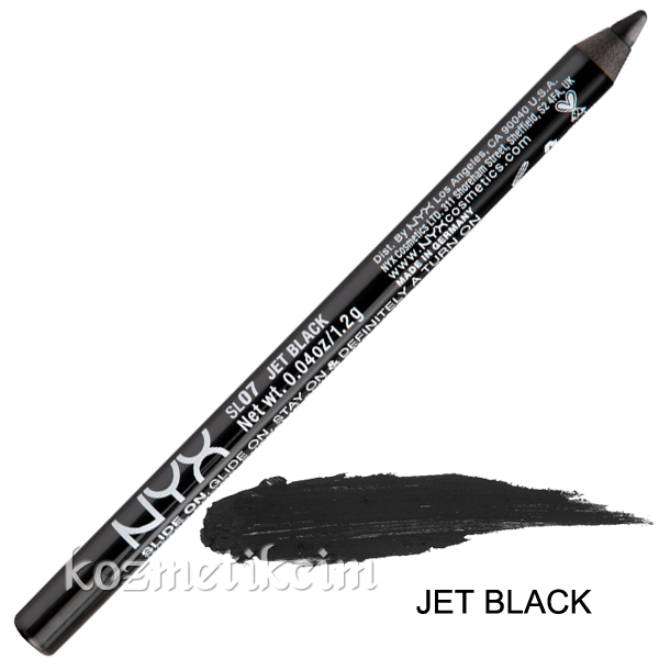 NYX Slide On Eye Pencil Yumuşak Uçlu Göz Kalemi Jet Black
