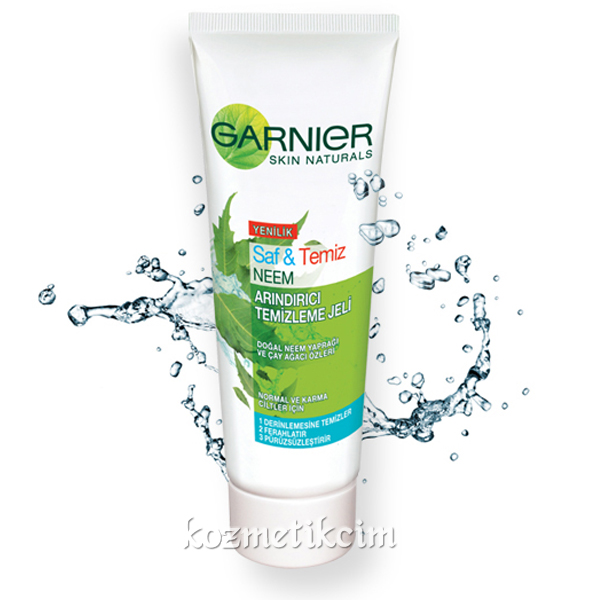 Garnier Saf & Temiz Neem Arındırıcı Temizleme Jeli Normal ve Karma Ciltler İçin  15 ml