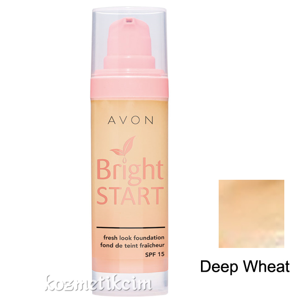 AVON Bright Start Tazelenmiş Görünüm Veren Aydınlatıcı Fondöten Deep Wheat