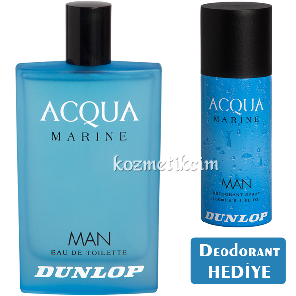 Dunlop Aqua Marine Edt 100 ml Erkek Parfümü 150 ml Deodorant Hediye