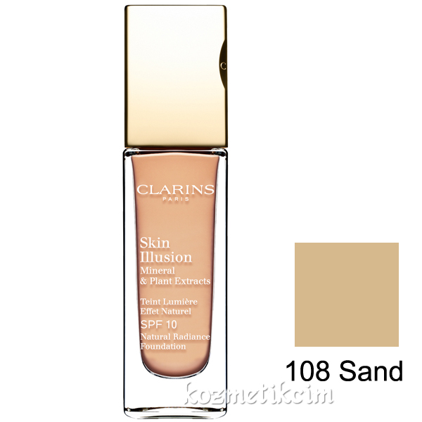 Clarins Skin Illusion Natural Radiance Foundation SPF 10 108 Sand