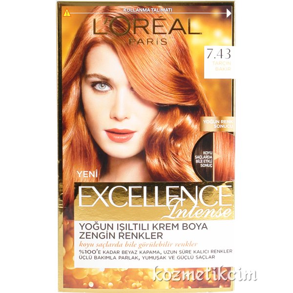 L'Oréal Excellence Intense Saç Boyası 7.43 Tarçın Bakırı